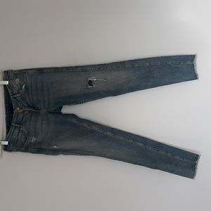 H&M Divided distressed skinny light blue jeans.  Size 10